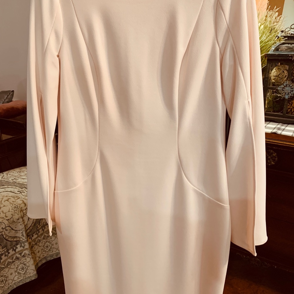 Calvin Klein Light Blush Pink Stretch Crepe Dress